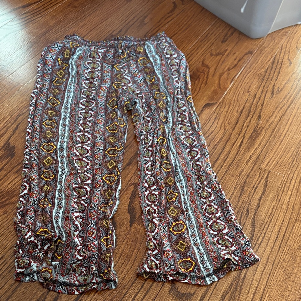 BCX Multicolor Patterned Pants
